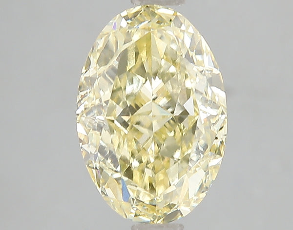 3ct Fancy Intense Yellow Oval Lab Diamond, VS1, IGI Certified