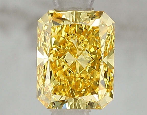 1.05ct Fancy Vivid Yellow Radiant Lab Diamond, VS1, IGI Certified