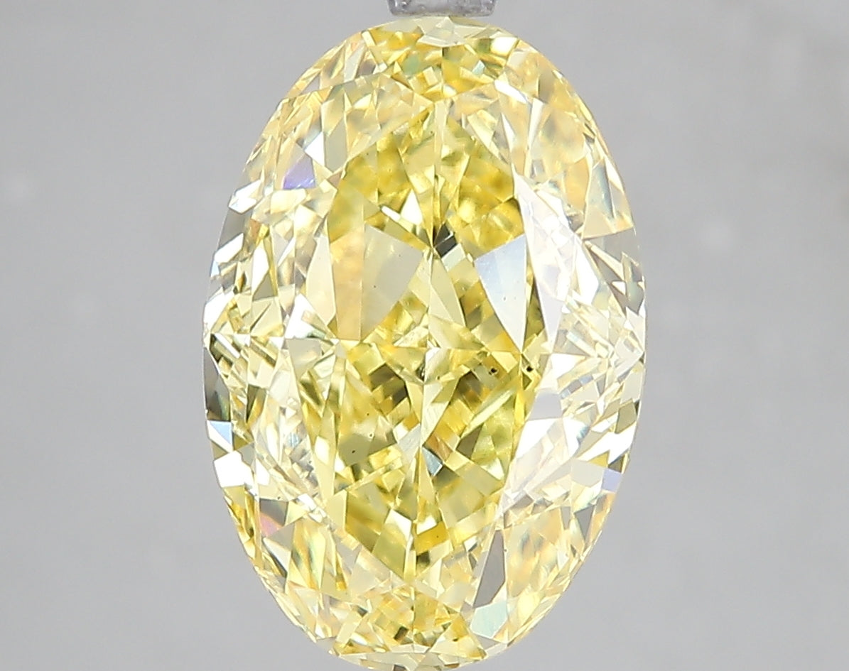 5.19ct Lab Diamond KT41-22 — FANCY VIVID YELLOW/VS1 | IGI Certified