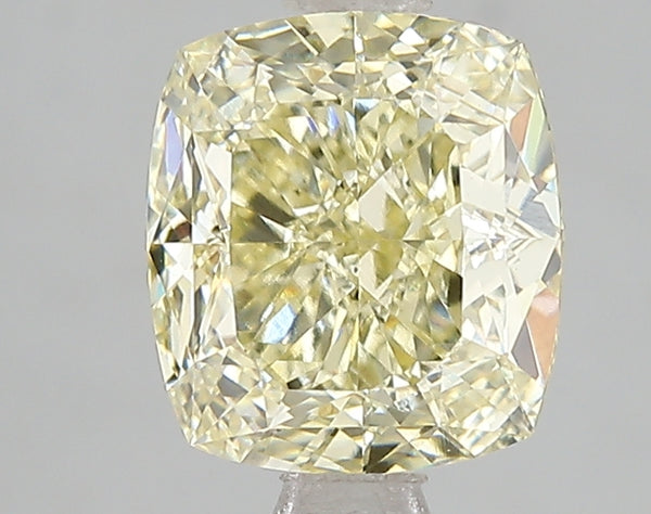 2.58ct Fancy Yellow Cushion Lab Diamond, VS1, IGI Certified
