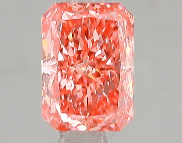 1.09ct Fancy Vivid Pink Radiant Lab Diamond, VS1, IGI Certified