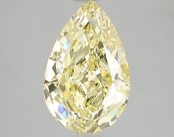 3.09ct Fancy Intense Yellow Pear Lab Diamond, VS2, IGI Certified
