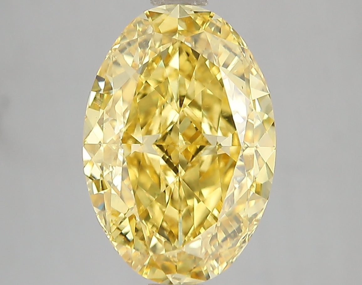 5.01ct Lab Diamond KT41-68 — FANCY VIVID YELLOW/VS2 | IGI Certified