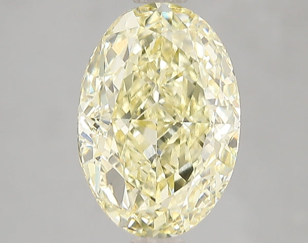3.03ct Fancy Intense Yellow Oval Lab Diamond, VS1, IGI Certified