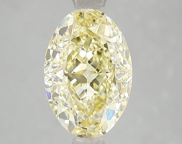 3.06ct Fancy Intense Yellow Oval Lab Diamond, VS2, IGI Certified
