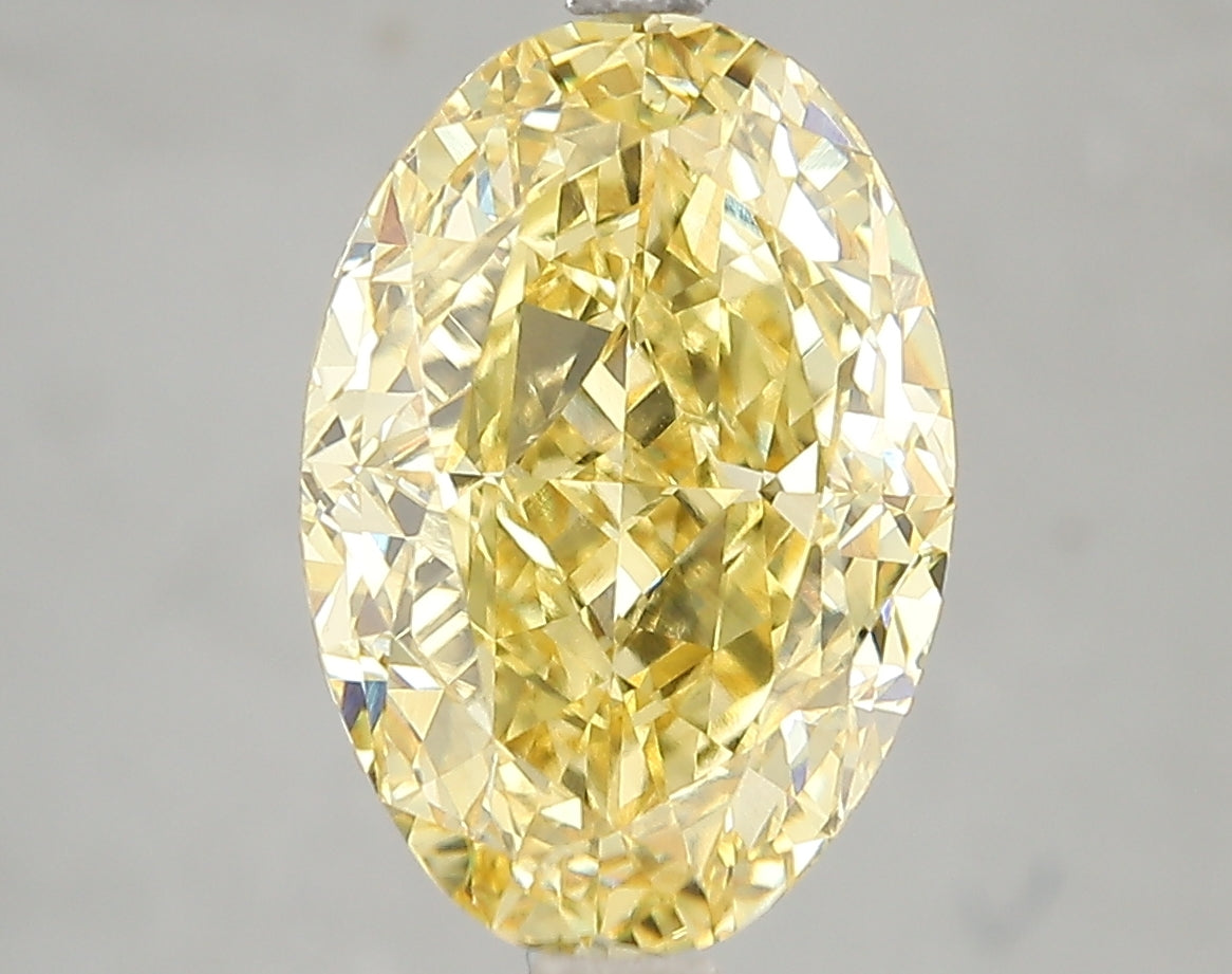5.03ct Lab Diamond KT42-227 — FANCY VIVID YELLOW/VS2 | IGI Certified