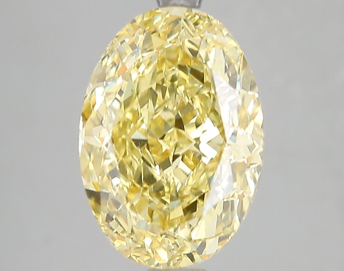 5.01ct Lab Diamond KT42-37 — FANCY VIVID YELLOW/SI1 | IGI Certified