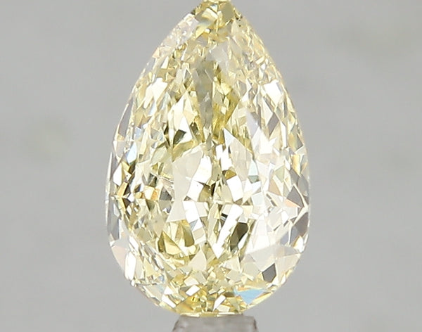2.03ct Fancy Intense Yellow Pear Lab Diamond, VS2, IGI Certified