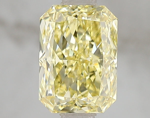 1.57ct Fancy Vivid Yellow Radiant Lab Diamond, VS1, IGI Certified