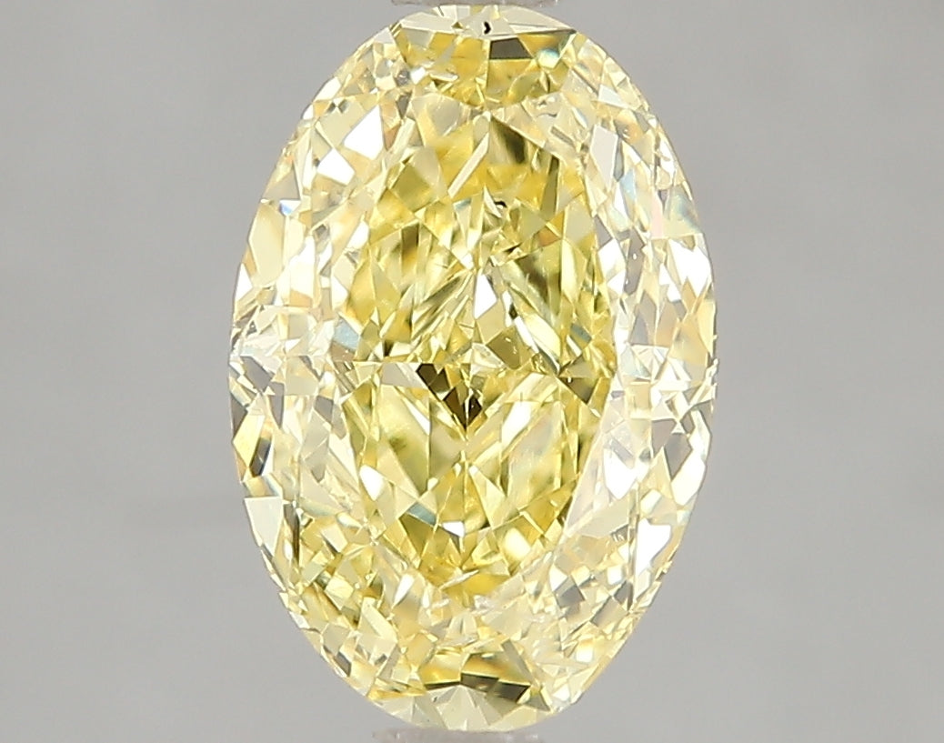 3.01ct Lab Diamond KT43-11 — FANCY VIVID YELLOW/SI2 | IGI Certified