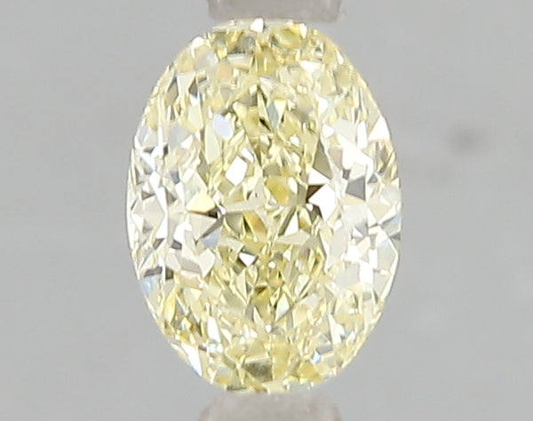 1.04ct Fancy Intense Yellow Oval Lab Diamond, VS1, IGI Certified