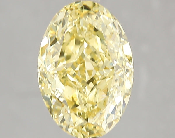 3.03ct Fancy Intense Yellow Oval Lab Diamond, VS2, IGI Certified