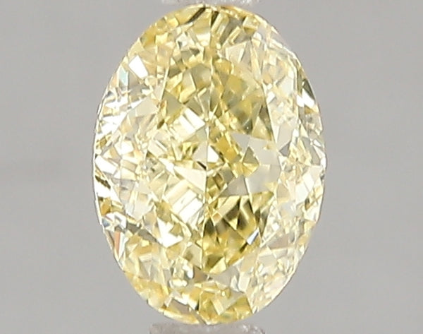 1.02ct Fancy Vivid Yellow Oval Lab Diamond, VS2, IGI Certified