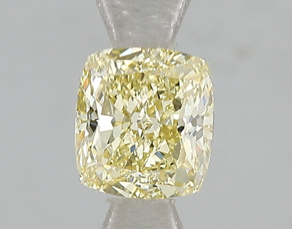 1ct Fancy Intense Yellow Cushion Lab Diamond, VS1, IGI Certified