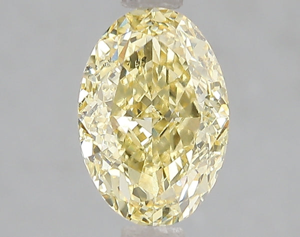 2.01ct Fancy Intense Yellow Oval Lab Diamond, VS2, IGI Certified