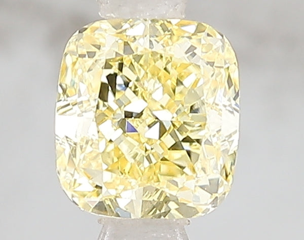 1.04ct Fancy Intense Yellow Cushion Lab Diamond, VS1, IGI Certified