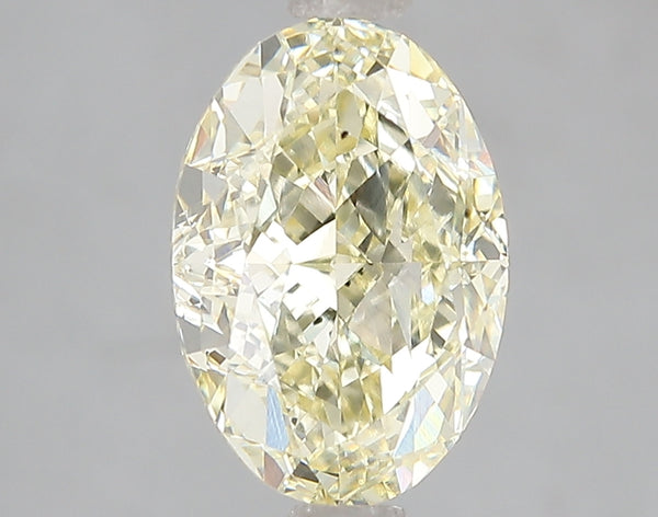 3.07ct Fancy Yellow Oval Lab Diamond, VS2, IGI Certified