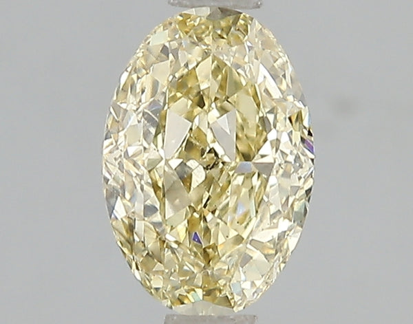 1.5ct Fancy Intense Yellow Oval Lab Diamond, VS2, IGI Certified