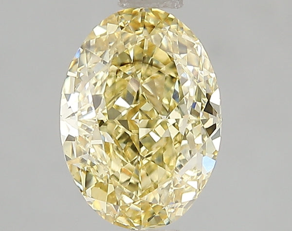 2.01ct Fancy Vivid Yellow Oval Lab Diamond, VS2, IGI Certified
