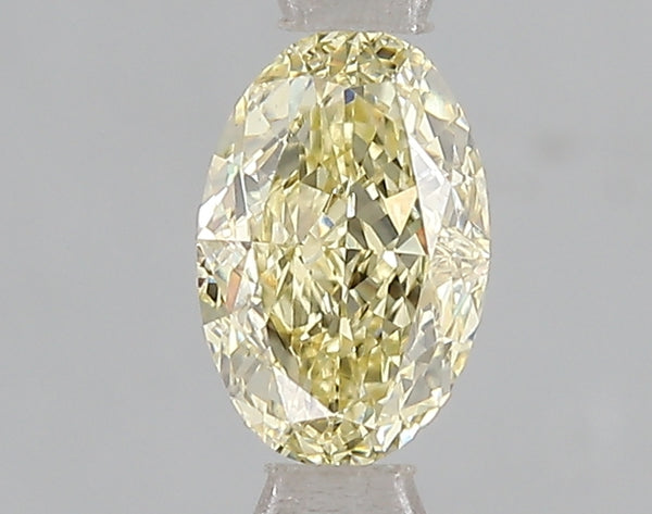 1ct Fancy Intense Yellow Oval Lab Diamond, VS1, IGI Certified