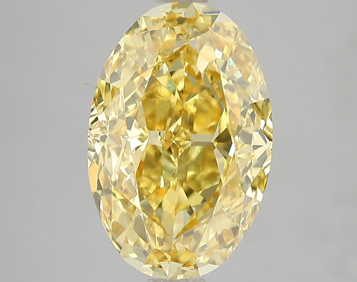 5.02ct Lab Diamond KT44-53 — FANCY VIVID YELLOW/VS2 | IGI Certified