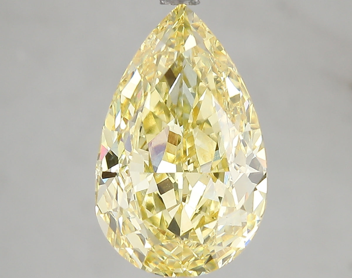 5.13ct Lab Diamond KT44-55 — FANCY VIVID YELLOW/VS1 | IGI Certified