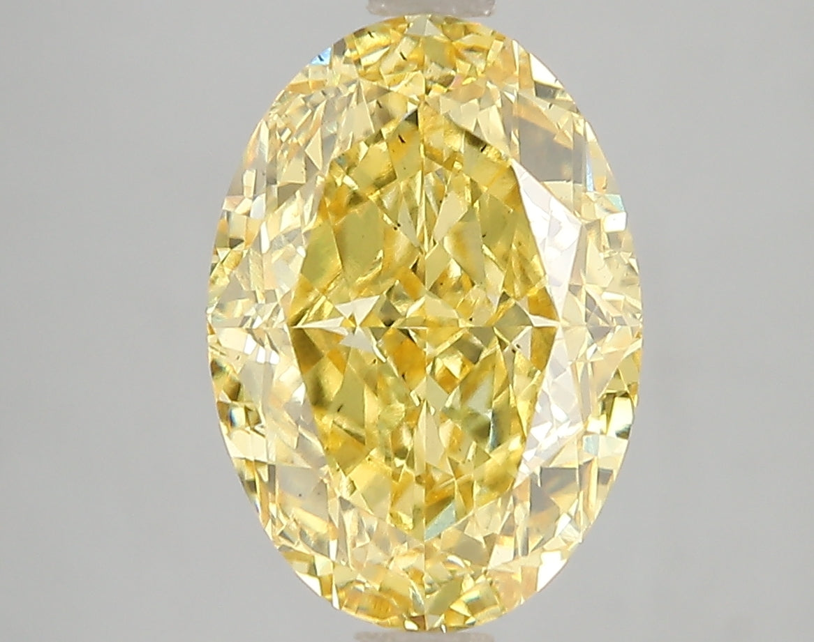 5.04ct Lab Diamond KT44-8 — FANCY VIVID YELLOW/SI1 | IGI Certified