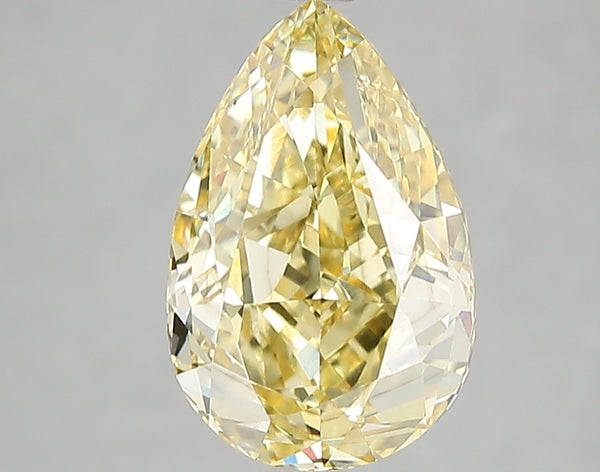 3.04ct Fancy Intense Yellow Pear Lab Diamond, SI1, IGI Certified