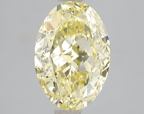 3.01ct Fancy Intense Yellow Oval Lab Diamond, VS1, IGI Certified