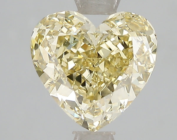 2.09ct Fancy Intense Yellow Heart Lab Diamond, VS1, IGI Certified