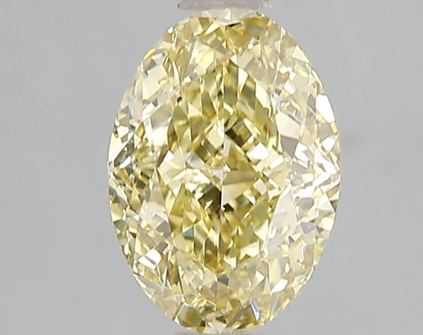 2.06ct Fancy Intense Yellow Oval Lab Diamond, VS1, IGI Certified