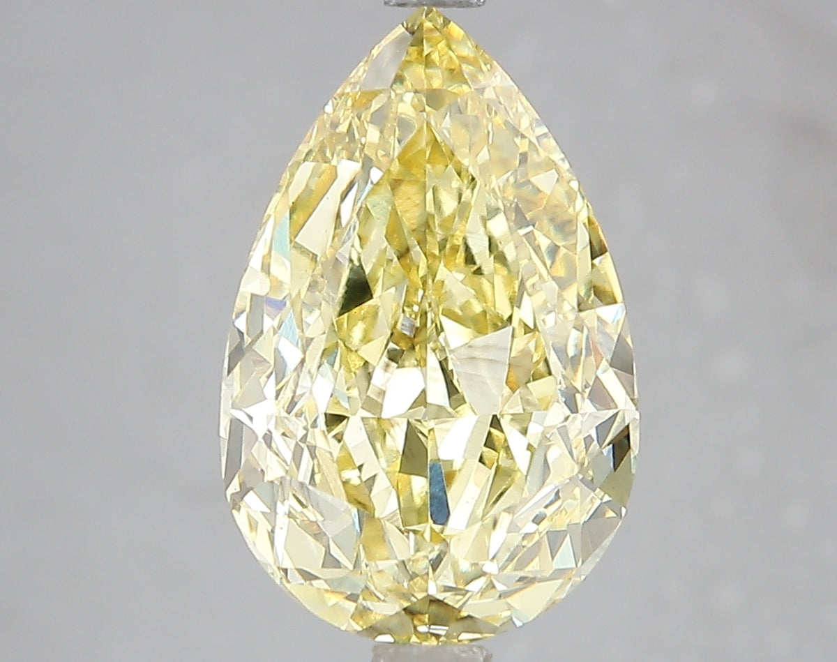 5.19ct Lab Diamond KT54-4 — FANCY VIVID YELLOW/VS2 | IGI Certified