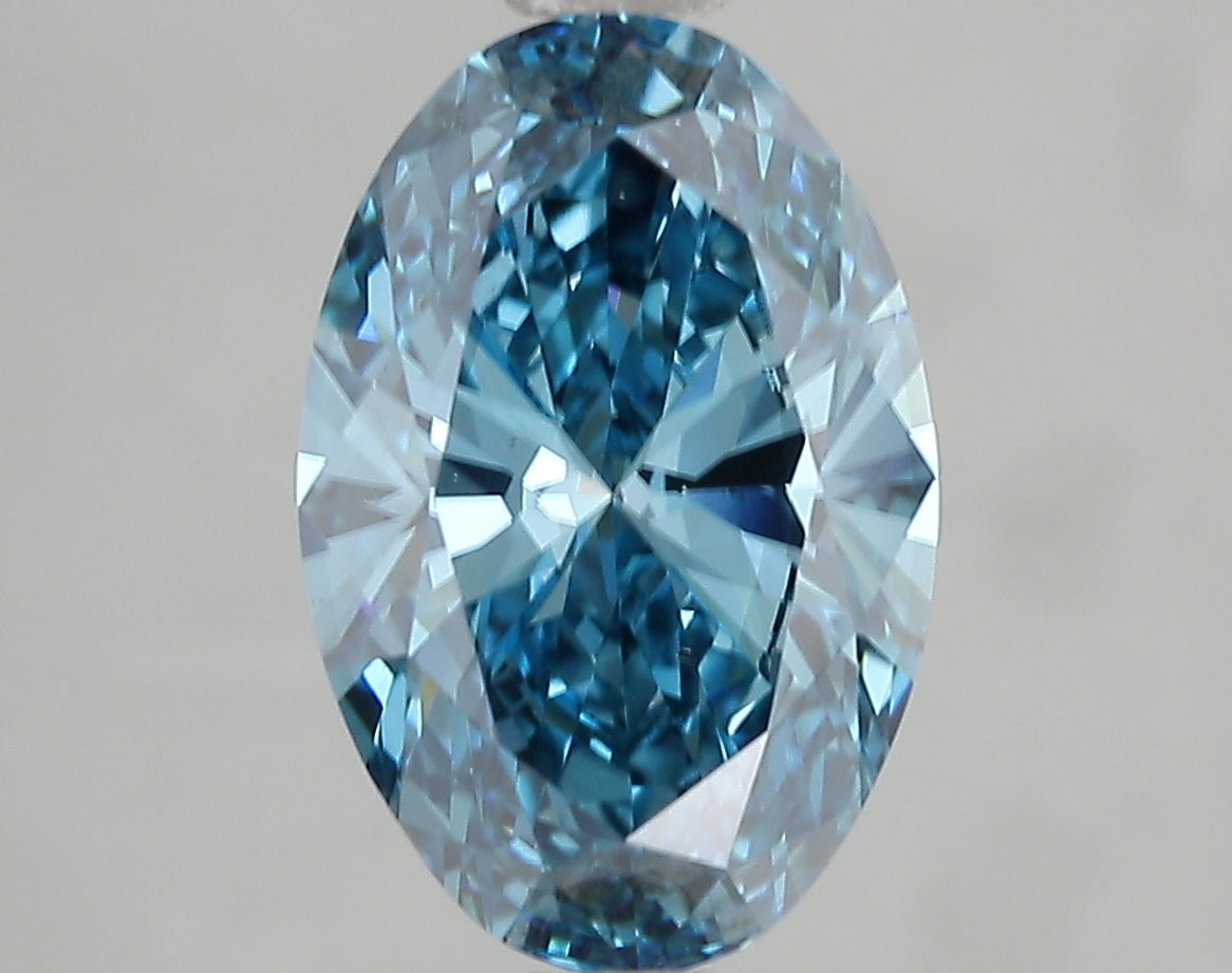 3.02ct Lab Diamond KT54-82 — FANCY VIVID BLUE/SI1 | IGI Certified