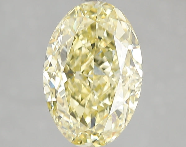 3.06ct Fancy Intense Yellow Oval Lab Diamond, VS1, IGI Certified