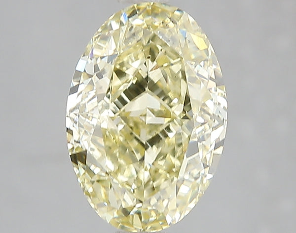 3.02ct Fancy Intense Yellow Oval Lab Diamond, VS2, IGI Certified