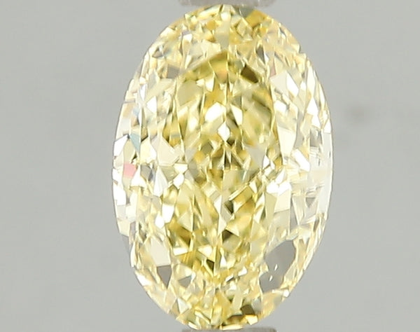 1.52ct Fancy Intense Yellow Oval Lab Diamond, VS2, IGI Certified