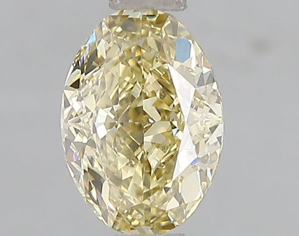 1.09ct Fancy Yellow Oval Lab Diamond, VVS2, IGI Certified