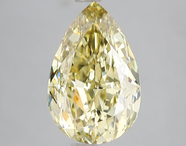 5.03ct Fancy Intense Yellow Pear Lab Diamond, VS1, IGI Certified