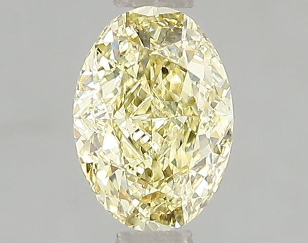 1.02ct Fancy Intense Yellow Oval Lab Diamond, VS2, IGI Certified