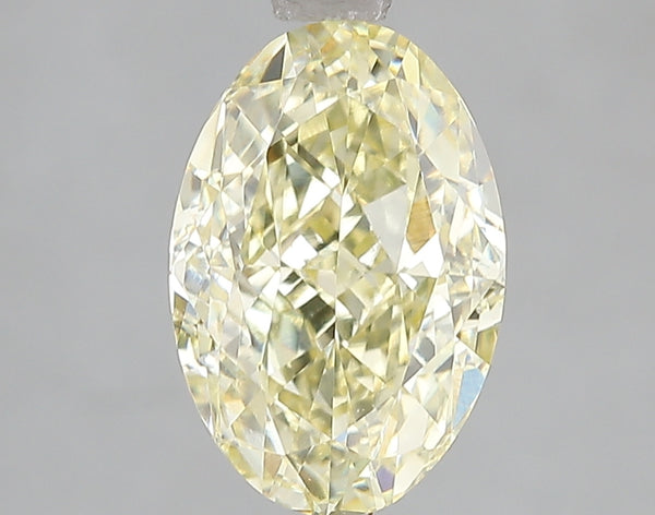 3.02ct Fancy Intense Yellow Oval Lab Diamond, VS1, IGI Certified