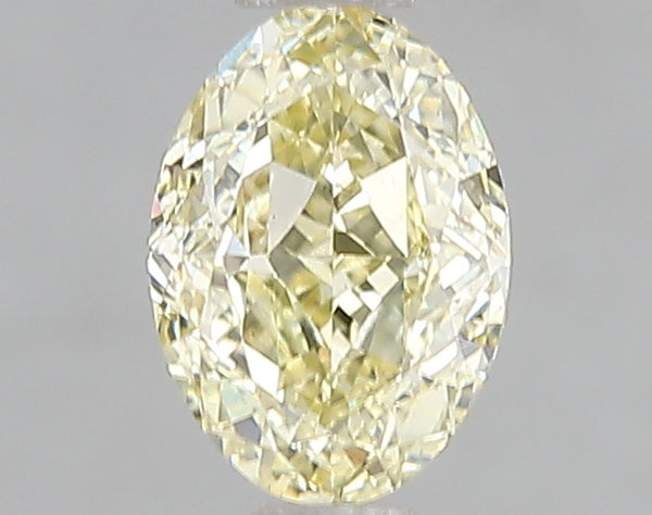 1.06ct Fancy Intense Yellow Oval Lab Diamond, VS2, IGI Certified
