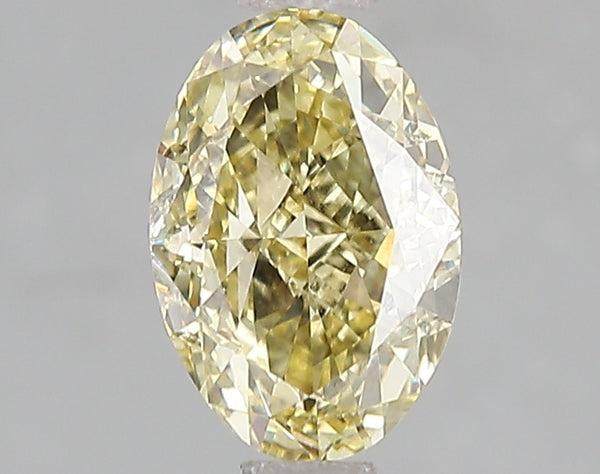 1.52ct Fancy Intense Yellow Oval Lab Diamond, VS2, IGI Certified