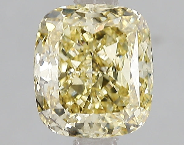 2.06ct Fancy Yellow Cushion Lab Diamond, SI2, IGI Certified