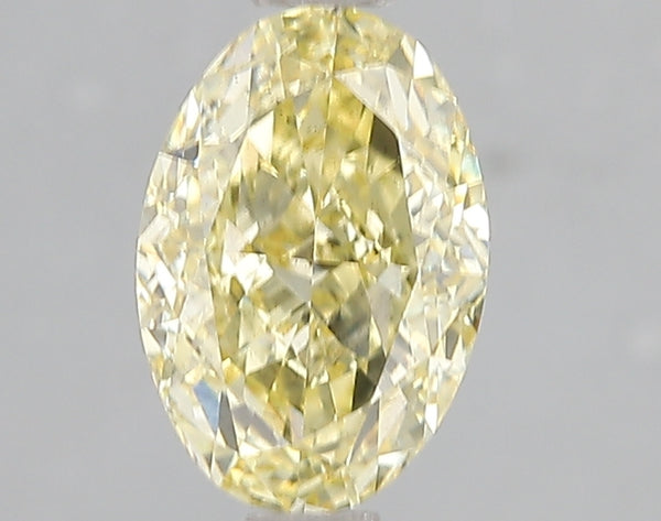 2ct Fancy Intense Yellow Oval Lab Diamond, SI2, IGI Certified