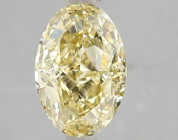 3.08ct Fancy Intense Yellow Oval Lab Diamond, SI1, IGI Certified