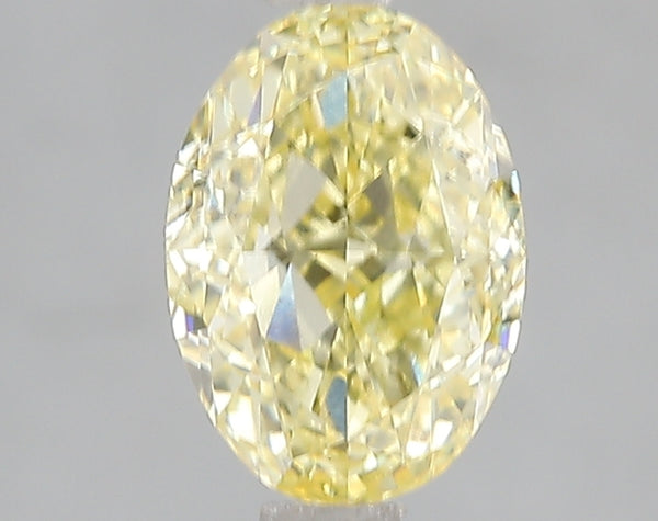 2.04ct Fancy Vivid Yellow Oval Lab Diamond, VS2, IGI Certified