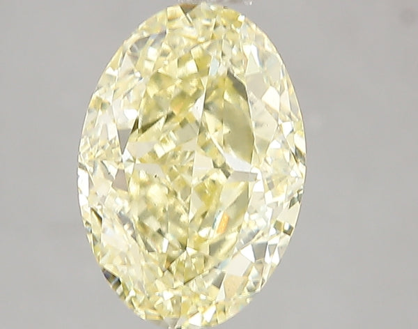 3.01ct Fancy Vivid Yellow Oval Lab Diamond, VS2, IGI Certified