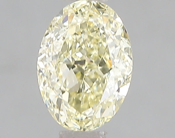 1.01ct Fancy Yellow Oval Lab Diamond, VS2, IGI Certified