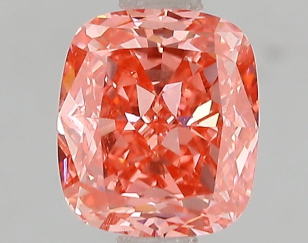 1.5ct Fancy Vivid Pink Cushion Lab Diamond, VS1, IGI Certified