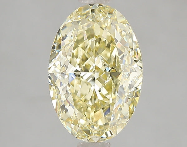3.01ct Fancy Intense Yellow Oval Lab Diamond, VS1, IGI Certified